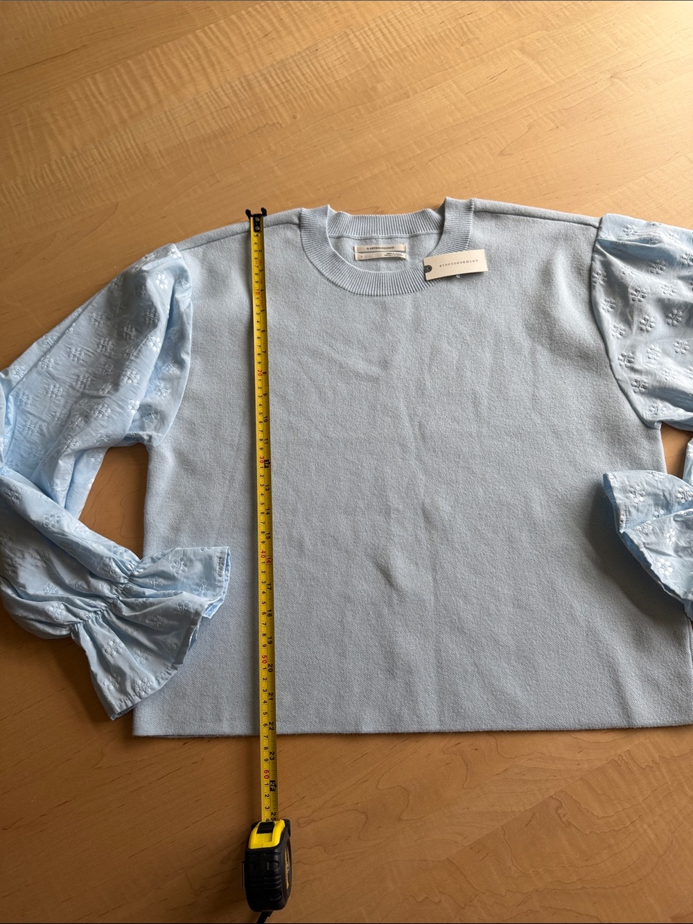 🆕 ANTHROPOLOGIE Puff Sleeve Pullover Sweater - Picture 8 of 9